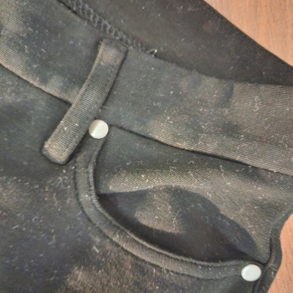 Eileen Fisher Black Soft Jersey Knit Slim Leg 5-Pocket Pants Size 8 EUC - Picture 5 of 9